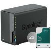 Sieťové úložisko Synology DiskStation DS225+ vrátane 2ks HDD 4TB (DS225+2X4T) čierne