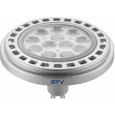GTV žiarovka LED 12W, GU10 ES111, 3000K, 950lm, 230V, sivá