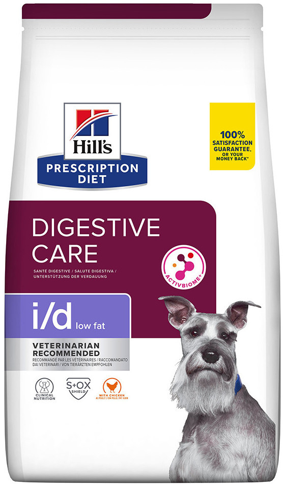 Hill’s Prescription Diet I/D Low Fat Digestive Care Chicken 2 x 4 kg