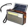 Rádio prenosné MEIER M-521BT-S GRAY RETRO so solárnym panelom