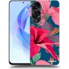 Picasee silikónový čierny obal pre Honor 90 Lite 5G - Hibiscus