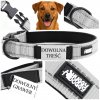Textilný obojok pre psa s gravírovaním HUGGY DOGGY, veľkosť L