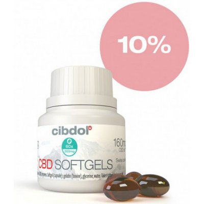 Cibdol Gélové CBD kapsuly 10% 60 ks x 16,6 mg 1000 mg