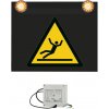 Značka s výstražným svetlom 230V, Nebezpečenstvo pošmyknutia