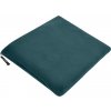 DAIBER JN 900 / Fleecová deka a vankúšik v jednom - dark green 130x180 cm