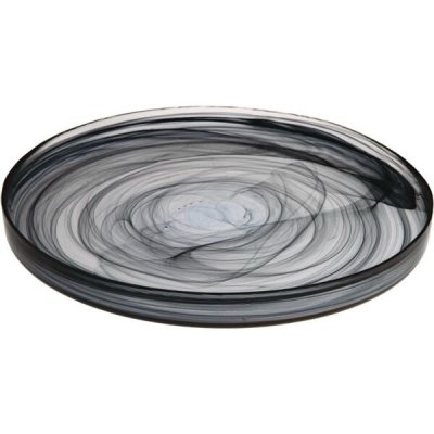 Tanier plytký Gastro Asos 28 cm, čierny (2 ks)