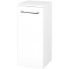 Dreja Nízka skrinka DOS SND 35 - N01 Biela lesk / Úchytka T03 / L01 Biela vysoký lesk / Pravé