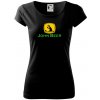 John Beer jeleň s pivom - Dámske tričko Pure - L ( Čierna )