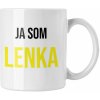 Hrnček s potlačou Ja som Lenka (Hrnček s kvalitnou potlačou)
