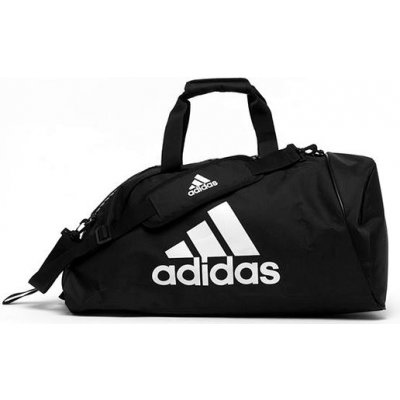 Adidas 2 in 1 Bag Polyester Combat Sport čierna/biela ADIACC052CS-90100-L