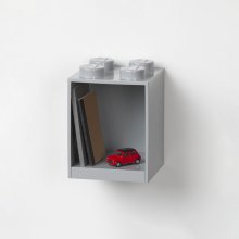 LEGO Brick 4 závesná polica šedá