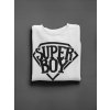 Kidsbee Štýlová detská chlapčenská mikina Super Boy biela