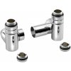 SAPHO - CORNER COMBI SIMPLY pripojovacia sada ventilov, pravé, chróm CP330S