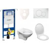 Cenovo zvýhodnený závesný WC set Geberit do ľahkých stien / predstenová montáž + WC Ceramia S-Line Pro 111.355.00.5ND1