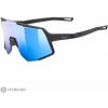 uvex sequenze okuliare, black matt/mirror blue s3