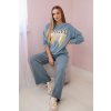 Bavlnený set Angel tepláky + nohavice denim UNI