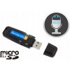 DIKTAFÓN MINI ODPOSLUCH ŠPIÓN USB KĽÚČ DISKRÉTNY ZÁZNAMNÍK MICROSD AK288A