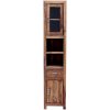 indickynabytok.sk - Skrinka do kúpeľne Nela 40x190x35 indický masív palisander