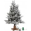 QVC Luxusný 3D vianočný stromček / jedľa / 90 cm / 200 LED Deluxe / 132 farebných efektov / zasnežený
