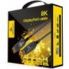 Gembird kábel DisplayPort (M - M), 8K, aktívny, optický (AOC), s Ethernetom, prémiový, 20 m, čierny CC-DP8K-AOC-20M