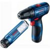 BOSCH GSR 120-LI Akumulátorový vŕtací skrutkovač, 12V 2x2.0Ah 06019G8004