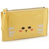 Peňaženka / puzdro na karty a peniaze 9x14 cm - žltá