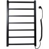 Admiral Kúpeľňový radiátor ARGOS, 500 × 776 mm, 400 W, plochý, elektrický, čierny, KQ-E 500/776 -400W ČERNÁ