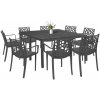 Súprava záhradného nábytku Alina 8+1 grafitová