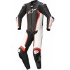 Jednodielna kombinéza ALPINESTARS Missile 2, kompatibilná s TECH-AIR (čierna/biela/červená fluo) 56