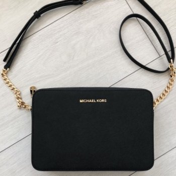 Michael Kors Jet set travel crossbody čierna