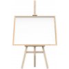 Magnetická tabule 90 x 60 ALLboards NATURAL TM96D + dřevěný bukový stojan EW01