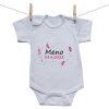 Boodyy Body s krátkym rukávom S menom dieťatka a dátumom (Dievča) 92 (18-24 mesiacov)