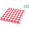 Sahm servítky 1 V KARO červený 100006138 33x33cm 100ks