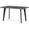 Autronic HT-F4413 GREY Stôl jedálenský, 130x80x75 cm, MDF doska, dekor šedý dub, kov, čierny lak
