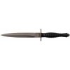 FOX knives FX-592 AF FAIRBAIRN SYKES taktický nôž - dýka 17 cm, celočierna, hliník, kožené puzdro