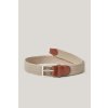 GANT ELASTIC BRAIDED BELT DRY SAND