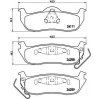 Sada brzdových platničiek kotúčovej brzdy BREMBO P 37 011