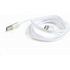 Gembird CCB-mUSB2B-AMBM-6-S Opletaný MicroUSB - USB 2.0, M/M, 1,8m, stříbrný