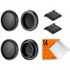 K&F Concept K&F Sony E-mount Body Cap*2 + Lens Rear Cap*2 + Hot Shoe Cap*2 + Cleaning Cloth*1