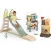 Set šmykľavka s dvojitou vlnou a kuchynka pre záhradníkov Toboggan XL Life Smoby s dĺžkou 230 cm a hracia stena s aktivitami
