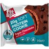 FitSpo Triple Chocolate Bezlepkový Proteínový koláčik bez pridaného cukru, trojitá čokoláda (70g)