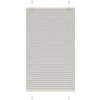 VidaXL Plisovaná roleta svetlosivá 75x100 cm, Šírka látky 74,4 cm