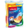Vileda 149470 Pur Active Color Edition špongia stredná 3+1 ks