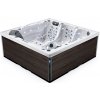 Lovia vířivá vaňa pre 5 osob 220x220x88 cm - L501 Opláštění: Gold Brown, Barva akrylátu: White Marble