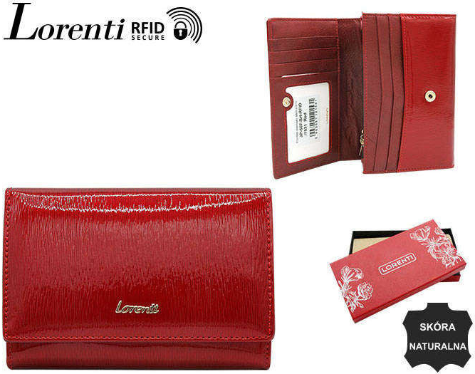 Dámska kožená peňaženka JP 507 SH RFID R červená