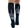 podkolienky PAMELA MANN - Middle Finger - Black - PM1129