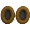 Náhradné kožené náušníky pre slúchadlá Bose QuietComfort 2, 15, 25 a 35 - Svetlo hnedé s čiernym vnútrom bez vzoru