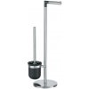 Wenko | WENKO 21836800 - WC kefa PARUS 25,5x57 cm nerezová/strieborná/čierna | WE0157