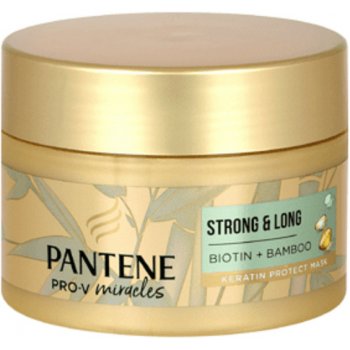 Pantene Strong & Long Bambus a Biotin maska 160 ml