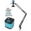 Mikroskop kamera s HDMI/USB 4K + držiak